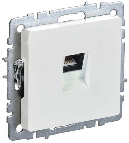 BRITE Розетка компьютерная RJ45 кат.6 РК11-БрЖ жемчуг IEK