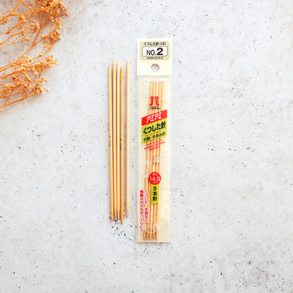 Спицы чулочные бамбуковые 14,5 см Hamanaka