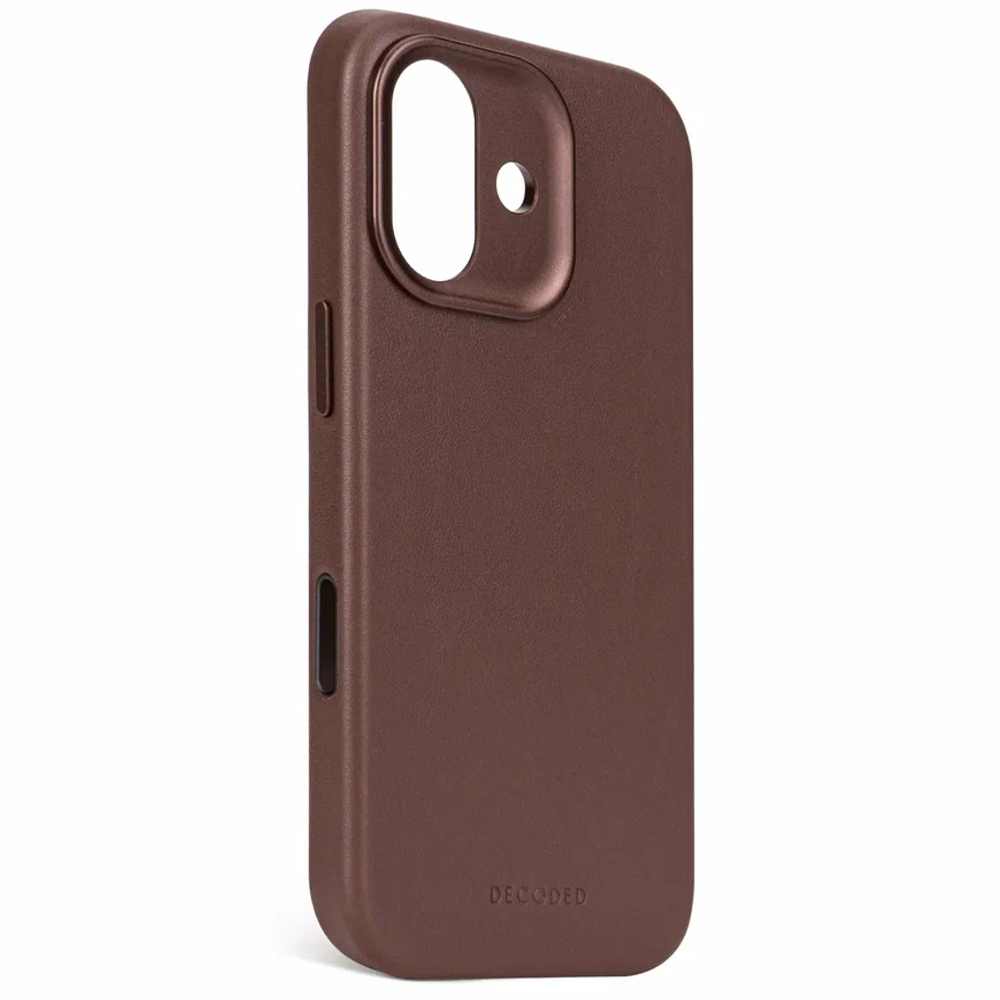 Чехол Decoded Leather Backcover для iPhone 17 шоколадный