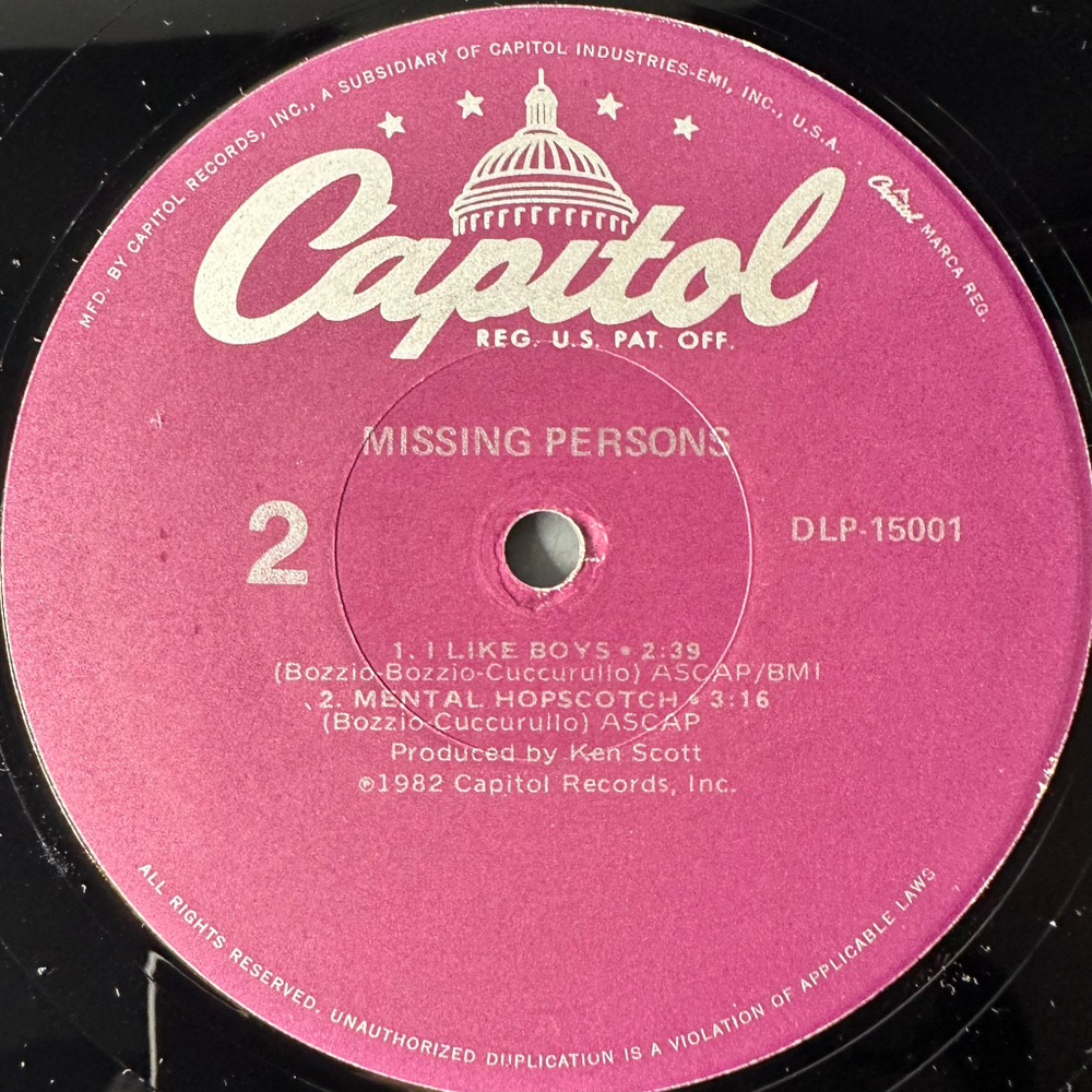 Missing Persons ‎– Missing Persons (США 1982г.)