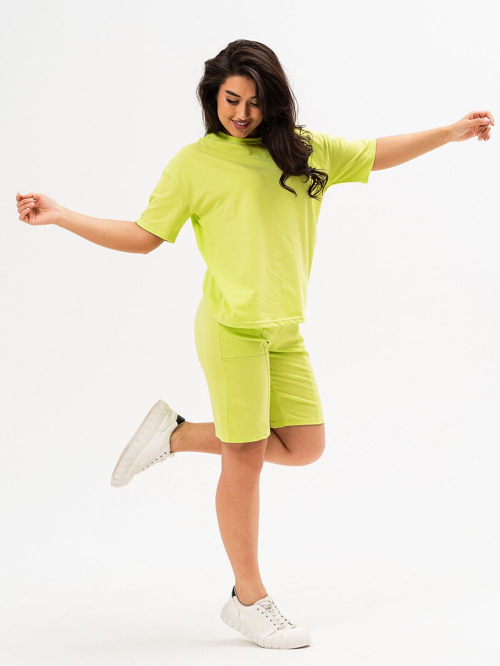 Саммер костюм (салатовый) Lena Basco (Акция)