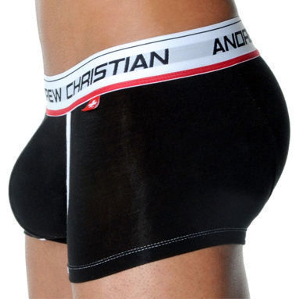 Мужские трусы боксеры черные Andrew Christian CoolFlex Boxer Show-It Black AC31 Мужские трусы боксеры черные Andrew Christian CoolFlex Boxer Show-It Black AC31