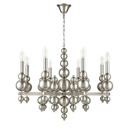 8107/8 MODERNI LN25 122 никель, металл Люстра Е14 8*40W 220V NANA