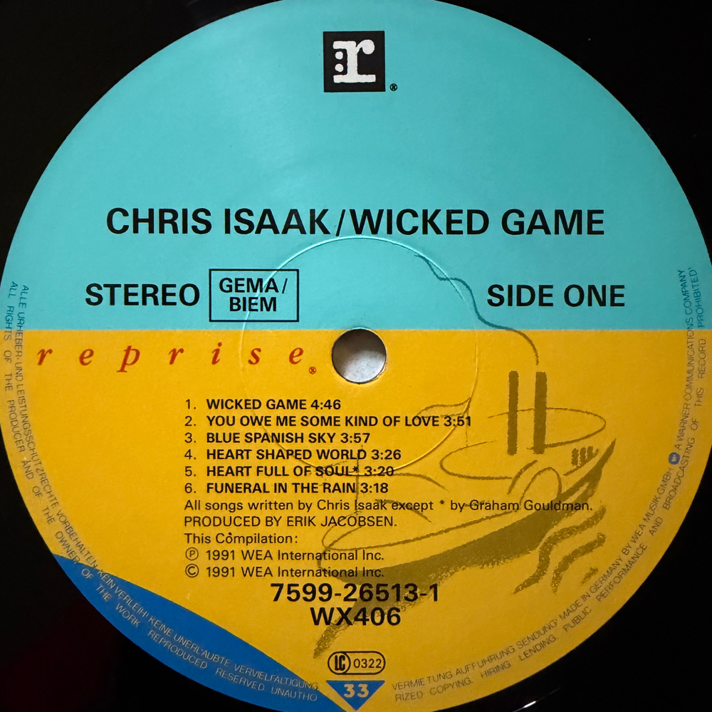 Chris Isaak - Wicked Game (Германия 1991г.)