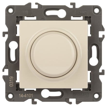 14-4101-02 ЭРА Светорегулятор поворотно-нажимной, 400ВА 230В, IP20, Эра Elegance, сл.кость