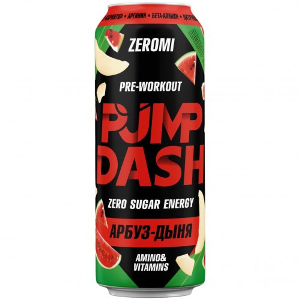 ZEROMI Энергетический pre-workout напиток PUMP DASH (450 мл.) [M]