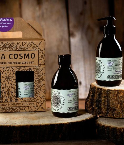 Базилик, набор гель для душа и мыло для рук, Eteria cosmo