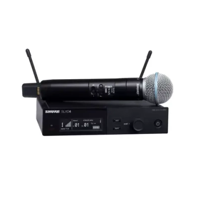 Shure SLXD24/B58-L59 — цифровая радиосистема с ручным передатчиком Beta 58A