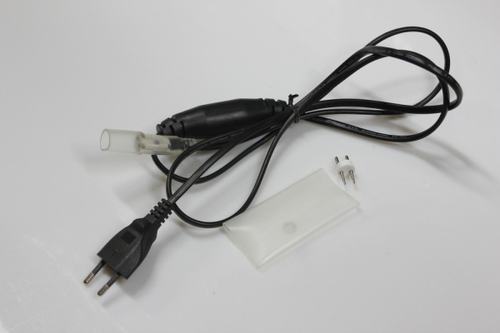 силовой шнур для LED-DL-2W-100M-240V  Черный ПВХ