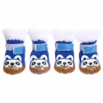 Ботинки зимние для животных «МОДНЫЙ БРО», на липучке, цвет синий, размер 3, 5см