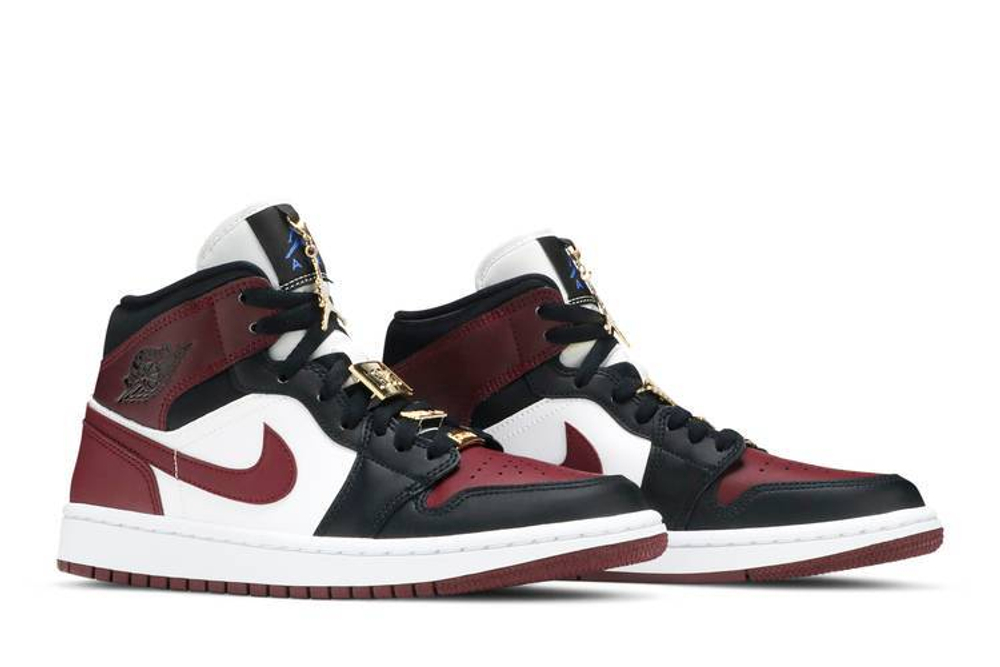 Кроссовки Jordan Air Jordan 1 Mid "Maroon" (Женская размерная сетка)