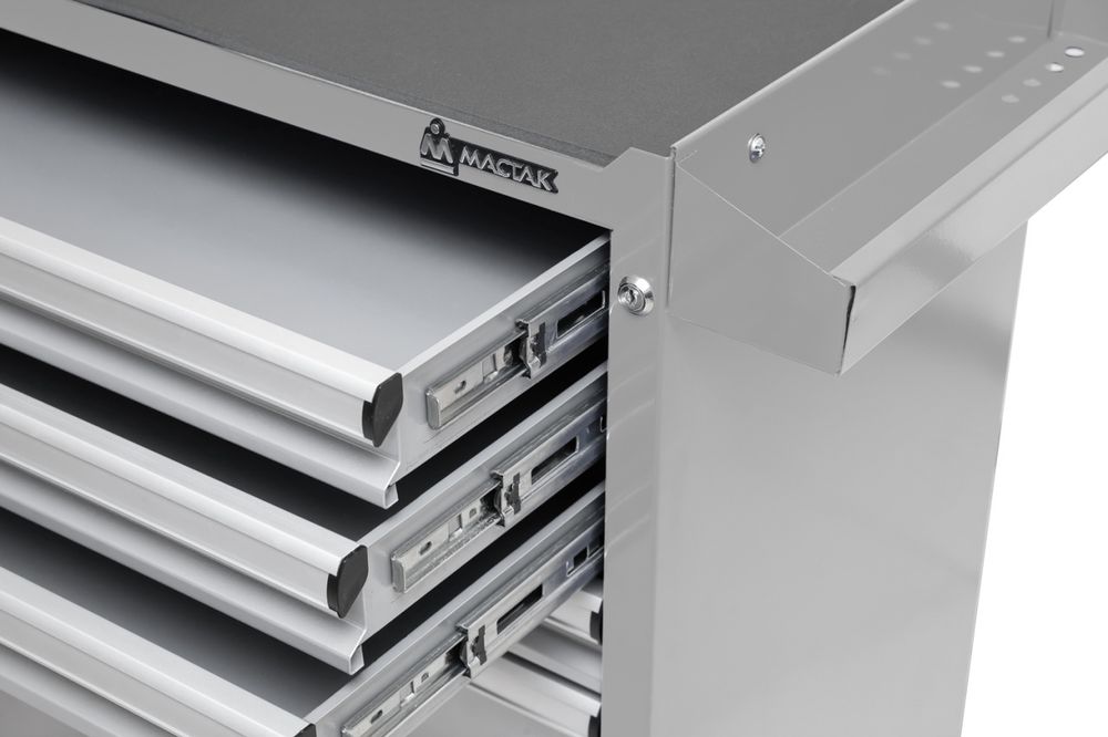 МАСТАК (521-05581MG) Тележка инструментальная, 5 ящиков, "ОПТИМА", серая