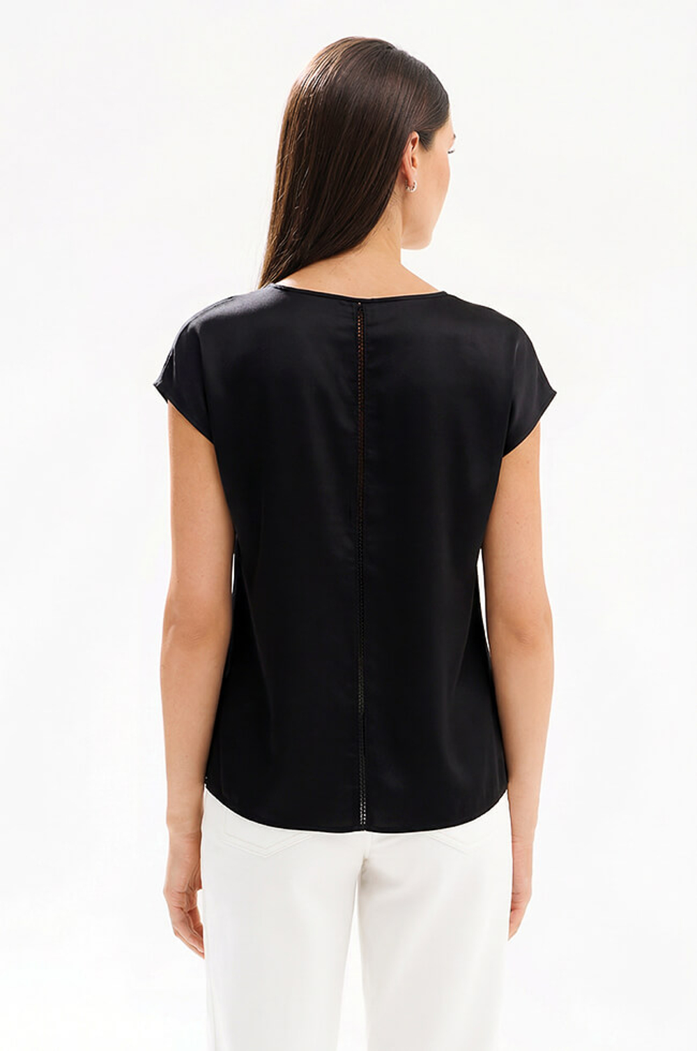 23589 Блузка женская (черный)