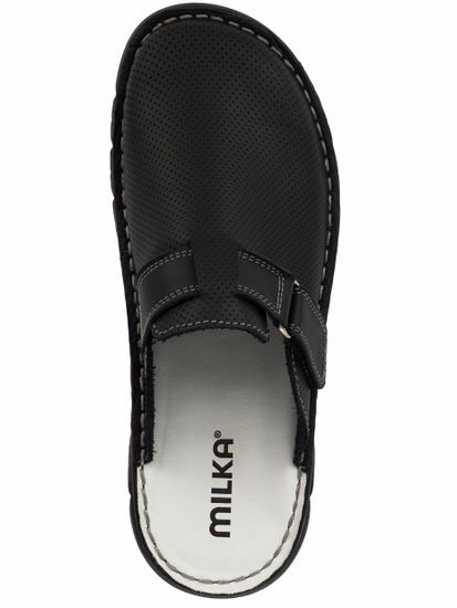 03 | "Duki" | Черные женские медицинские сабо натуральная кожа