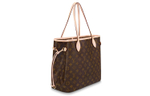 LOUIS VUITTON NEVERFULL Coated Canvas With Cow Leather Tote Bag, Shopping Bag, Combo Bag, Handbag, Shoulder Bag Medium
