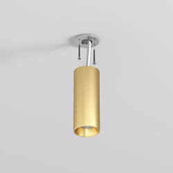 DK2615-SB Накладной светильник SHINE TUBE со светодиодом, D45*H115, IP20, 3000К, 7W, RA?90, сатинированная латунь, алюминий