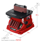 ЗУБР d 13, 19, 26, 38, 51 x 115, 650 Вт, осцилляционный шпиндельный шлифовальный станок (СШО-650Л)