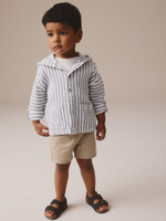 Рубашка с капюшоном для мальчика Next E32-531, Белый, Синий