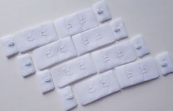 Застежка, 1х2, белые, 2,1 см (Арт: Z1.2-001), шт