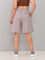 Шорты Н-147/бежевый-орнаментджинс