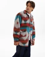 Рубашка Kefirmaykifer оверсайз Этно оранжевая