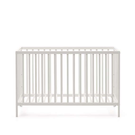 Shantal Детская кроватка из массива бука с белой отделкой 60 x 120 см