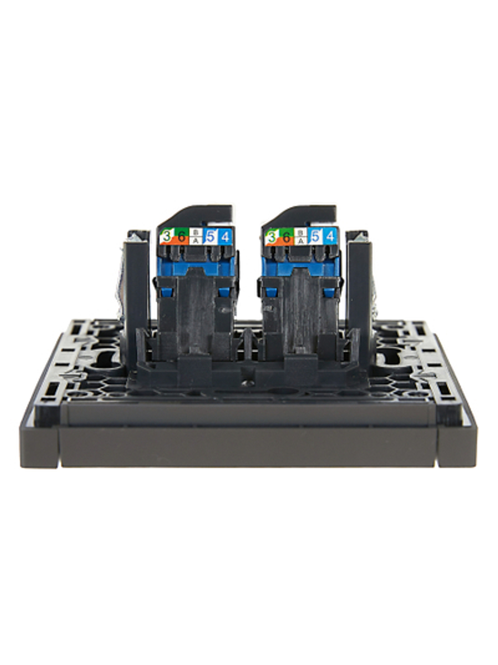 FORTE&PIANO Розетка компьютерная двойная RJ45 кат.6 FP334 серый IEK