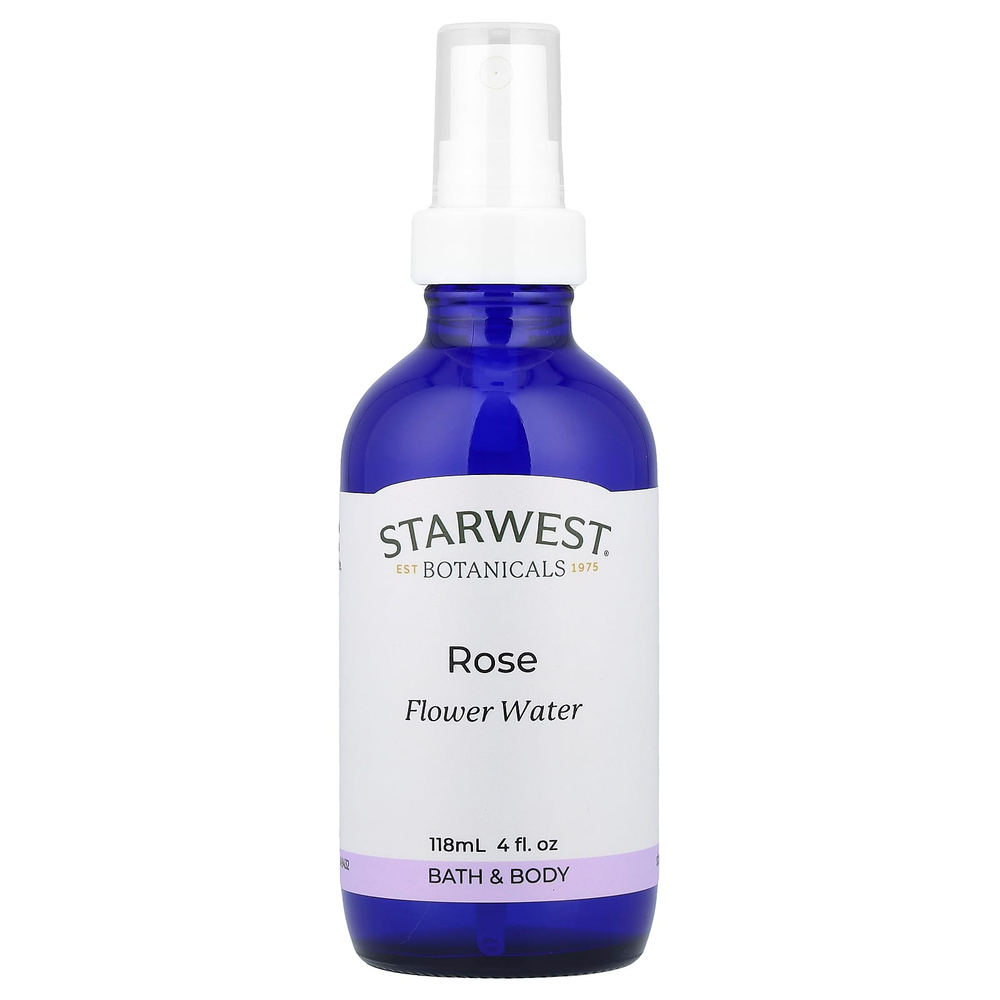Starwest Botanicals, вода из цветков розы, 118 мл (4 жидк. унции)
