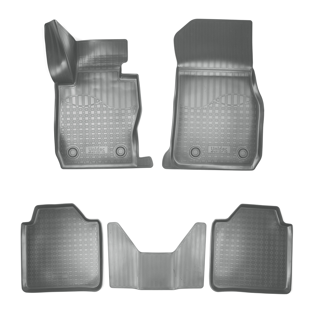 Ковры в салон Norplast/Unidec для BMW 3 в кузове GT F34 (2013-), Серый, лифтбэк, арт.NPA11-C07-112-G