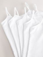 Майка на бретельках для девочки Next AB5-047, 5 шт., Белый