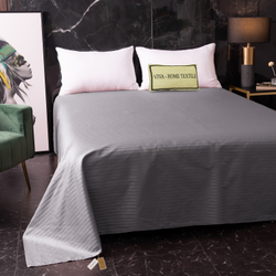 Простыня Страйп Сатин Однотонный 100% хлопок R1CT030