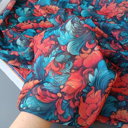 Сетка-утяжка с принтом, атмосферный шелест листьев