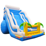 Большой надувной батут-горка "Волна - 2" 12*7*9 м