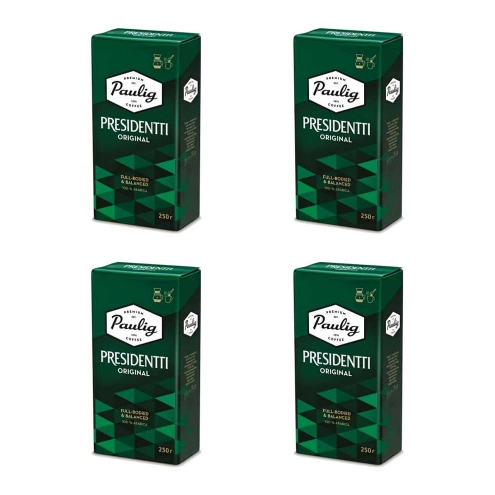Кофе молотый Paulig Presidentti Original 250 г,4 шт