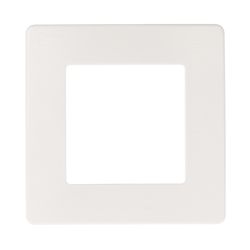 Рамка для розеток и выключателей ЭРА Серия 12 12-5101-01 на 1 пост, Сатин, белый