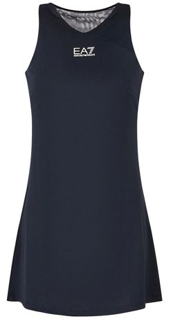 Теннисное платье EA7 Woman Jersey - небесный