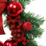 Венок хвойный «Сказочное украшение» d-40 см, ПВХ, Красный