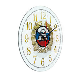 Настенные часы "Эмблема ГИБДД 53" Декор для дома, подарок