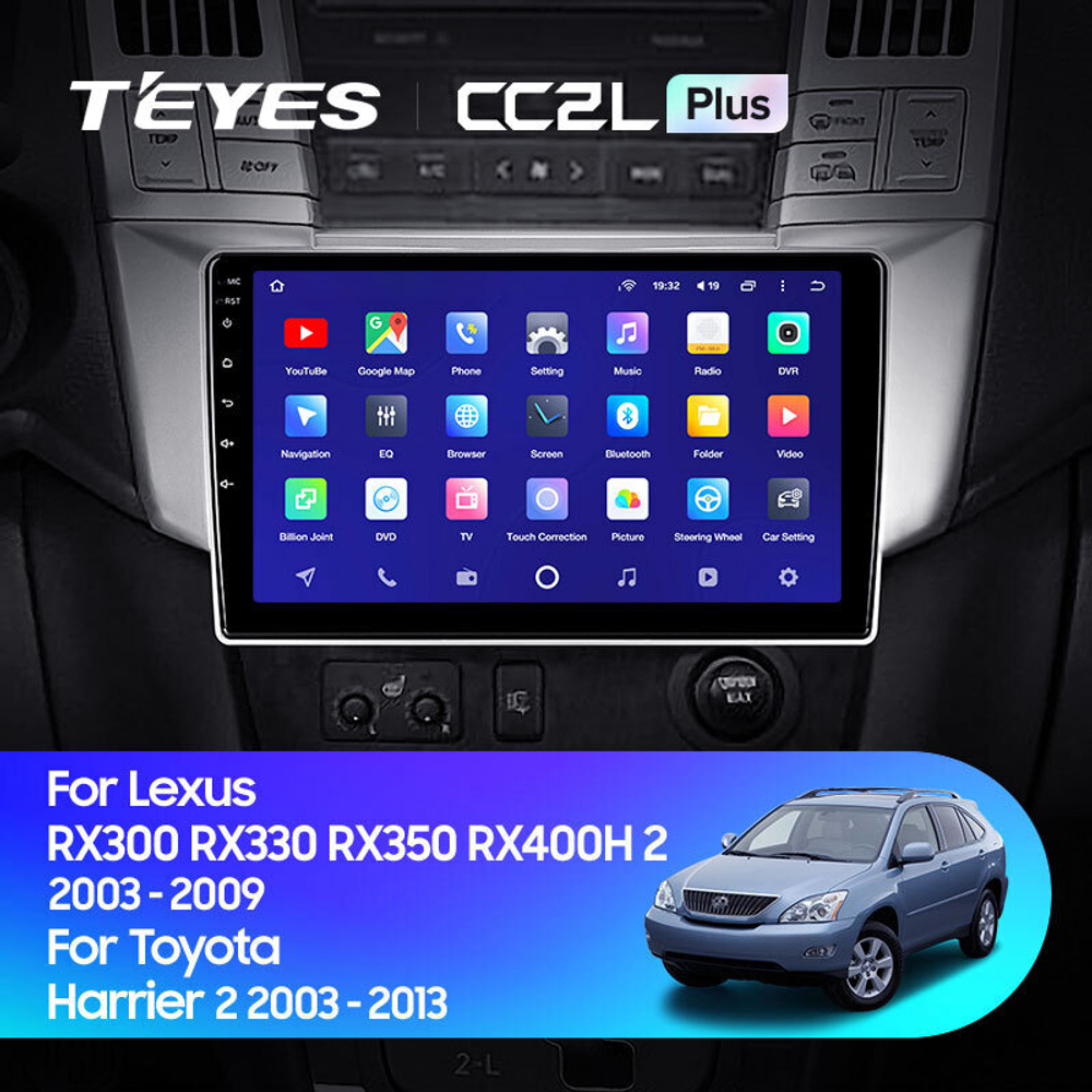 Teyes CC2L Plus 9" для Toyota Harrier, Lexus RX 300 2003-2009