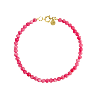 Колье из бусин камня Cheeks