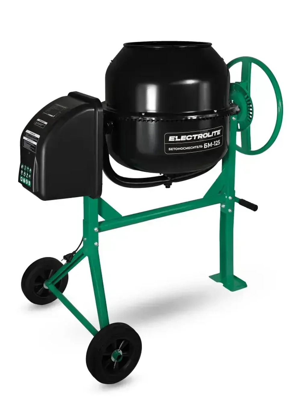 Бетономешалка строительная Electrolite 125л, чугунный венец