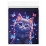 Мешок для обуви BRAUBERG KIDS, с петлей, 42х34 см, "Curious cat", 273434