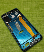 Honor 20 (YAL-L21) / Nova 5T (YAL-L21) часть корпуса рамка дисплея + сканер отпечатка пальцев + шлейф межплатный (ORIG-SP)