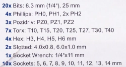 Набор инструментов 31пр. 1/4'' Scheppach Sch-2311-5