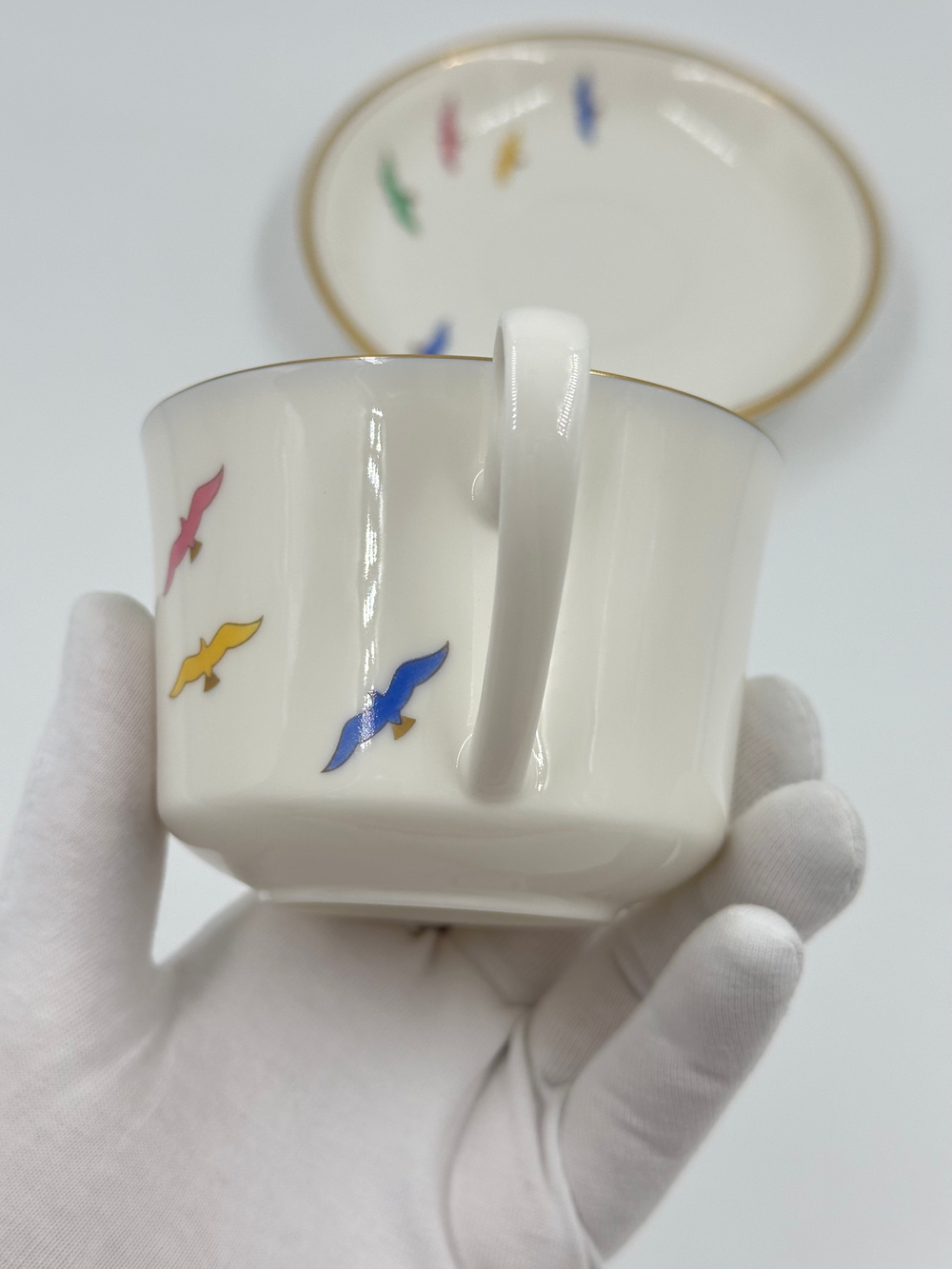 Чайная пара с птицами Koransha