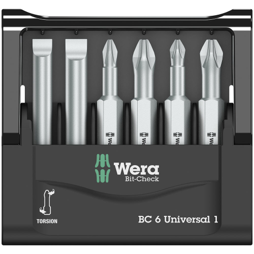 Набор насадок Wera, Bit-Check 6 Universal 1 05056474001