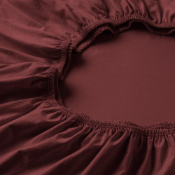 Простыня на резинке 100х200 Estella 065 mauve бордовая