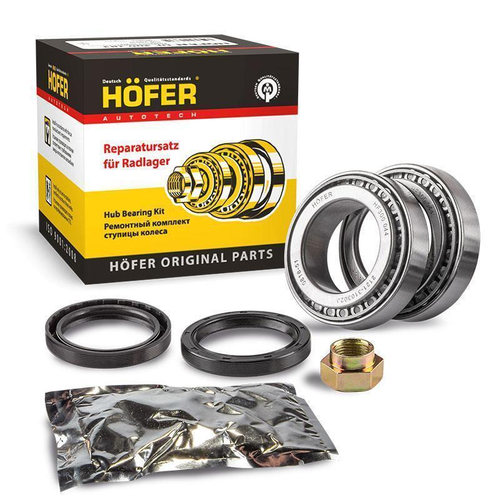 Подшипник ступицы ВАЗ 2121 Нива с сальником, гайками 2шт Hofer