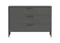 Комод Type 3 ящика ширина 120 см (темно-серый)