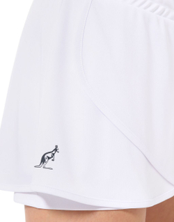 Теннисная юбка Australian Short Ace With Skirt - White
